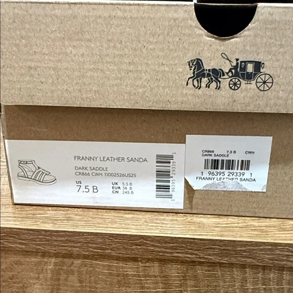 Coach Tan Leather Women's Sandals - Picture 2 of 5